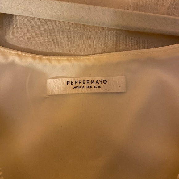 Peppermayo White Ruched Graduation Mini Dress - Picture 4 of 6